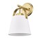 Z-Lite Z-Studio Wall Sconce, 1-Light, 8 In.W x 8.75 In.L x 12.75 In.H, Heritage Brass/Ivory 743-1S-HBR - alternate 5
